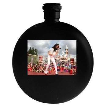 Selena Gomez Round Flask