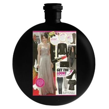 Selena Gomez Round Flask