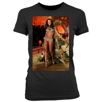 Selita Ebanks Women's Junior Cut Crewneck T-Shirt