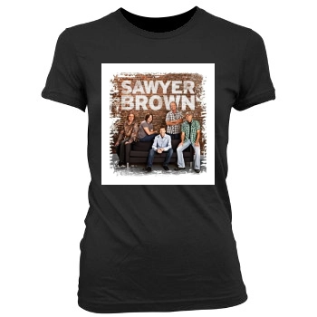 Sawyer Brown Women's Junior Cut Crewneck T-Shirt