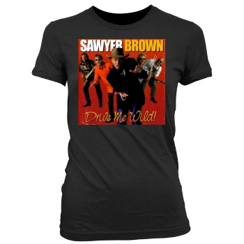 Sawyer Brown Women's Junior Cut Crewneck T-Shirt