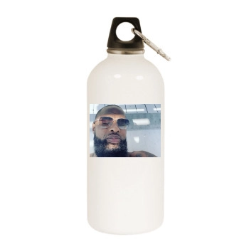 Slim Thug White Water Bottle With Carabiner