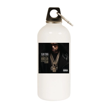 Slim Thug White Water Bottle With Carabiner