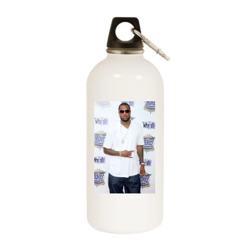 Slim Thug White Water Bottle With Carabiner