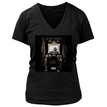 Slim Thug Women's Deep V-Neck TShirt