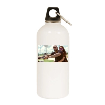 Slim Thug White Water Bottle With Carabiner