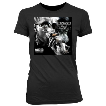 Slim Thug Women's Junior Cut Crewneck T-Shirt