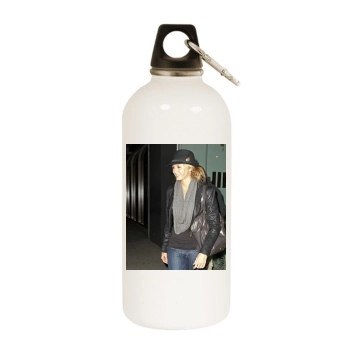 Stacy Keibler White Water Bottle With Carabiner