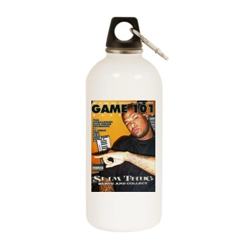 Slim Thug White Water Bottle With Carabiner