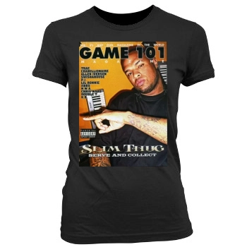 Slim Thug Women's Junior Cut Crewneck T-Shirt