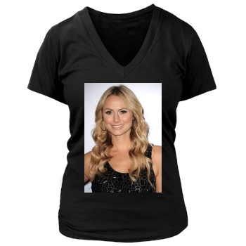 Stacy Keibler Women's Deep V-Neck TShirt