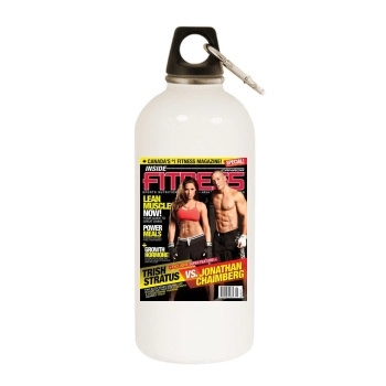 Trish Stratus White Water Bottle With Carabiner