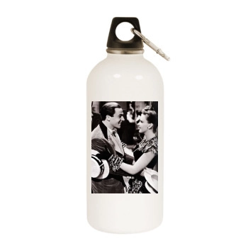 Gene Kelly White Water Bottle With Carabiner