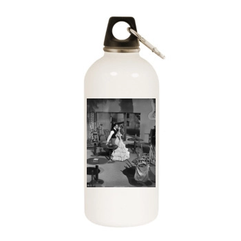 Gene Kelly White Water Bottle With Carabiner