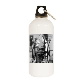 Gene Kelly White Water Bottle With Carabiner