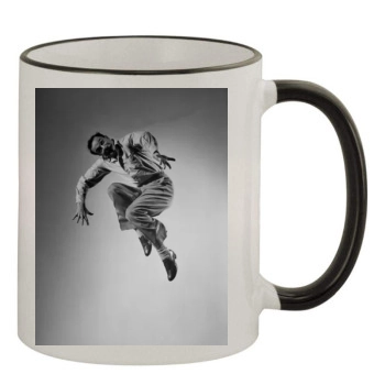 Gene Kelly 11oz Colored Rim & Handle Mug