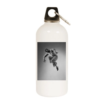 Gene Kelly White Water Bottle With Carabiner