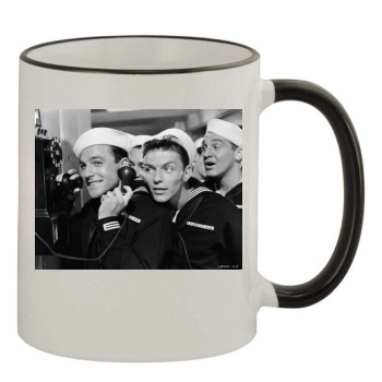 Gene Kelly 11oz Colored Rim & Handle Mug