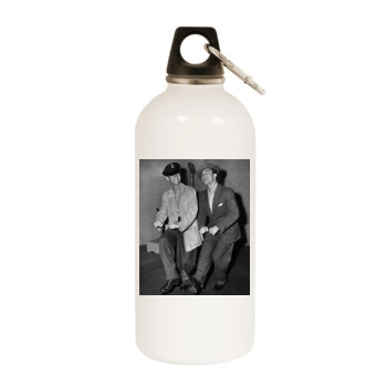 Gene Kelly White Water Bottle With Carabiner