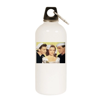 Gene Kelly White Water Bottle With Carabiner