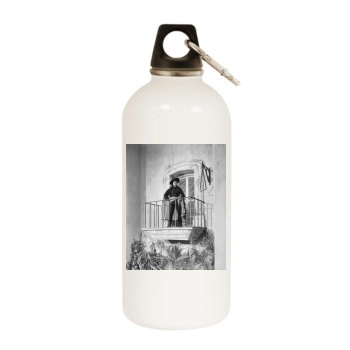 Gene Kelly White Water Bottle With Carabiner