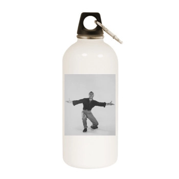 Gene Kelly White Water Bottle With Carabiner