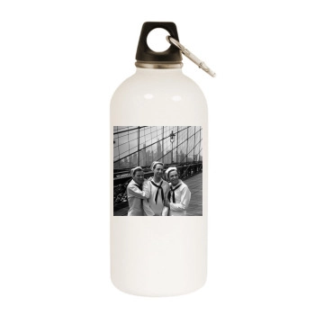 Gene Kelly White Water Bottle With Carabiner