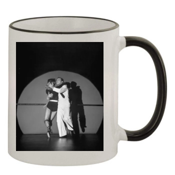 Gene Kelly 11oz Colored Rim & Handle Mug