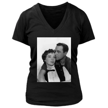 Gene Kelly Women's Deep V-Neck TShirt