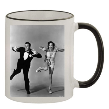 Gene Kelly 11oz Colored Rim & Handle Mug