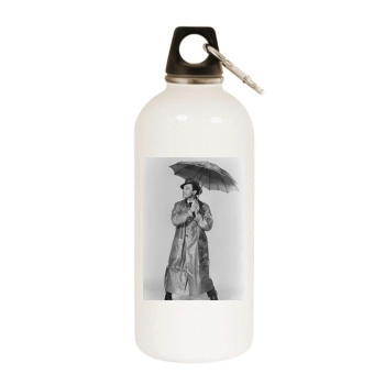 Gene Kelly White Water Bottle With Carabiner