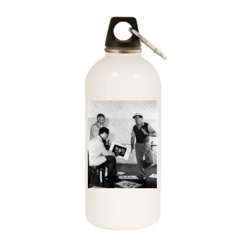 Gene Kelly White Water Bottle With Carabiner