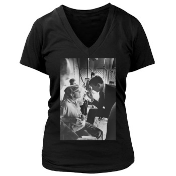 Gene Kelly Women's Deep V-Neck TShirt