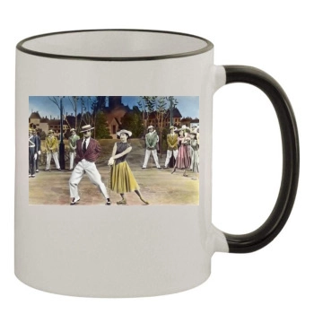 Gene Kelly 11oz Colored Rim & Handle Mug