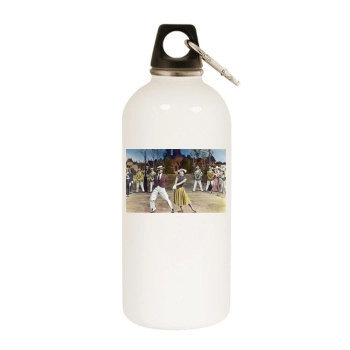 Gene Kelly White Water Bottle With Carabiner