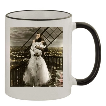 Gene Kelly 11oz Colored Rim & Handle Mug