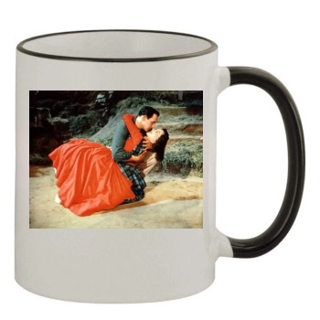 Gene Kelly 11oz Colored Rim & Handle Mug