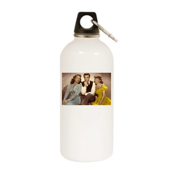 Gene Kelly White Water Bottle With Carabiner