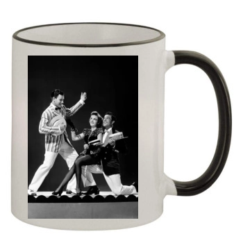 Gene Kelly 11oz Colored Rim & Handle Mug