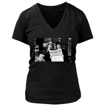 Gene Kelly Women's Deep V-Neck TShirt