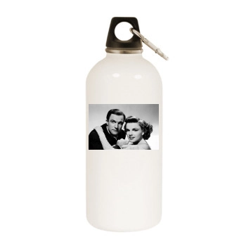 Gene Kelly White Water Bottle With Carabiner