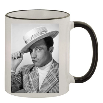 Gene Kelly 11oz Colored Rim & Handle Mug