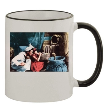 Gene Kelly 11oz Colored Rim & Handle Mug