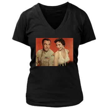 Gene Kelly Women's Deep V-Neck TShirt