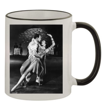 Gene Kelly 11oz Colored Rim & Handle Mug