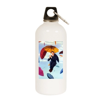 Gene Kelly White Water Bottle With Carabiner