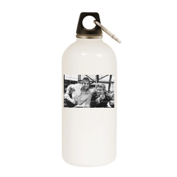 Gene Kelly White Water Bottle With Carabiner