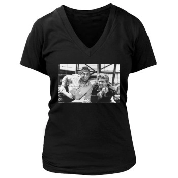 Gene Kelly Women's Deep V-Neck TShirt