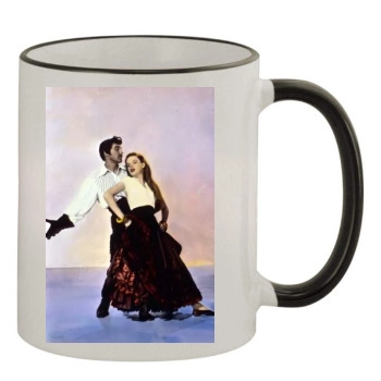 Gene Kelly 11oz Colored Rim & Handle Mug