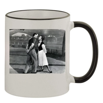 Gene Kelly 11oz Colored Rim & Handle Mug